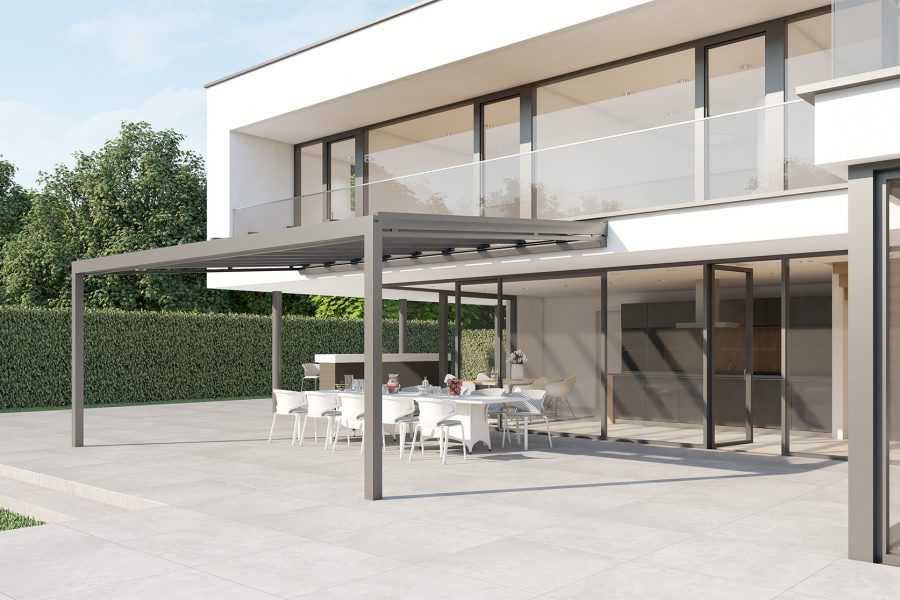 Glasdachsystem an einem Gebäude von Klaiber.